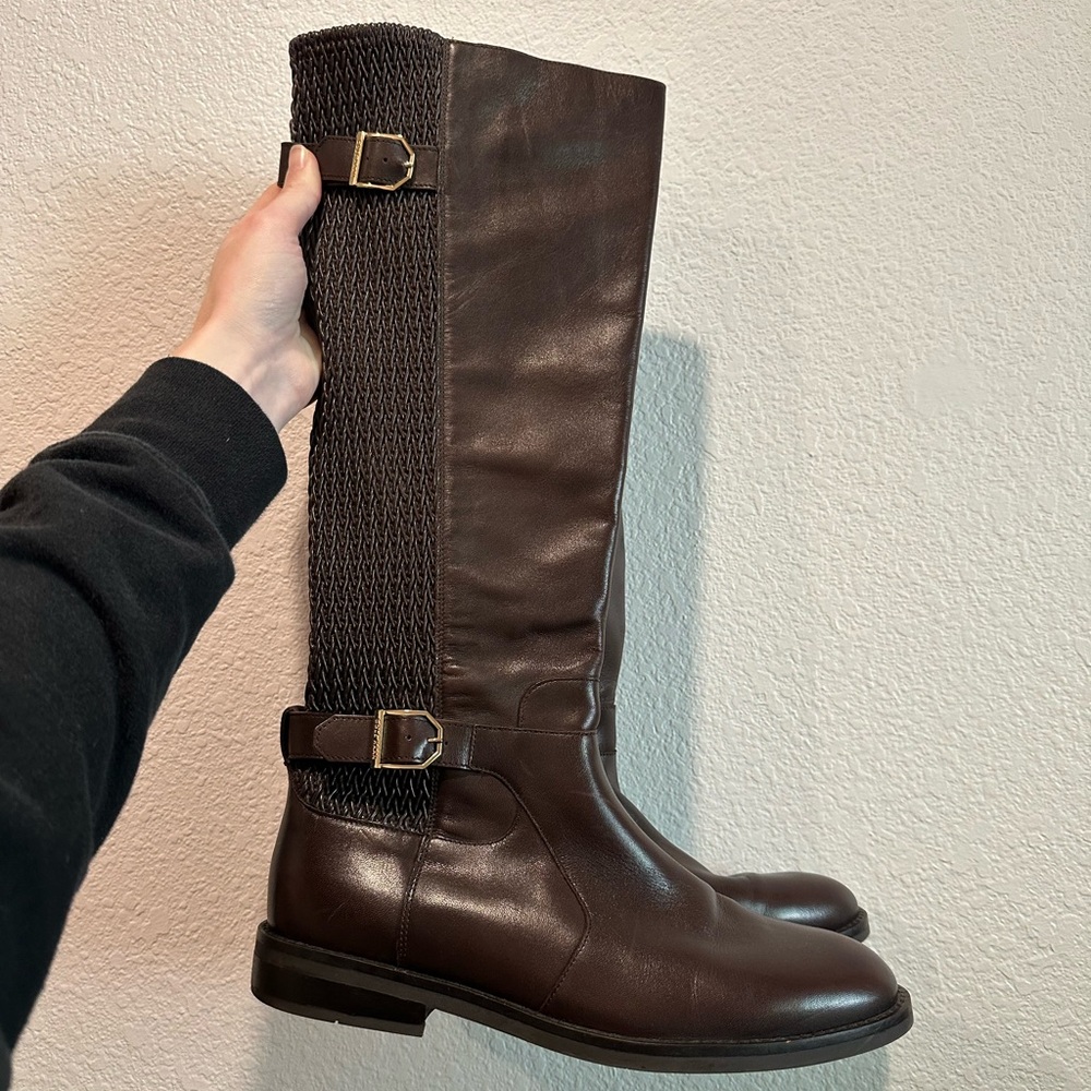 Cole Haan Chesley Boot Woman's Size 9B Java Brown Leather Boots
